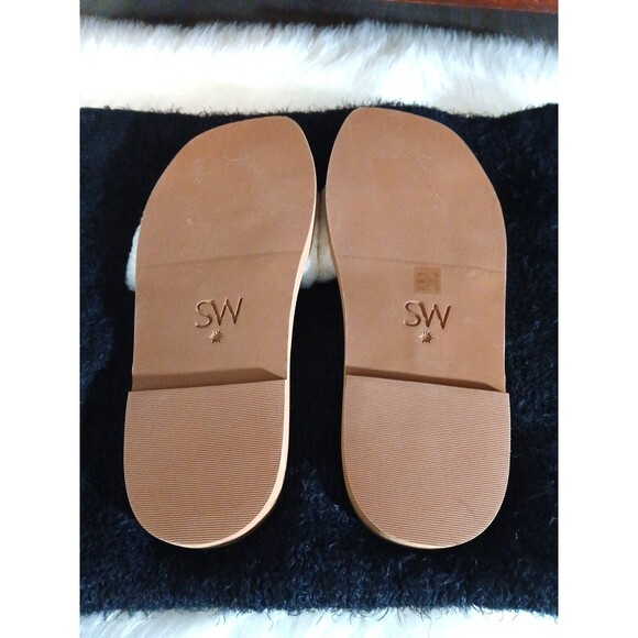 NWOT Stuart Weitzman Cammy Ivory Shearling Slide-On Women's Size 8.5B $249 - Picture 5 of 7